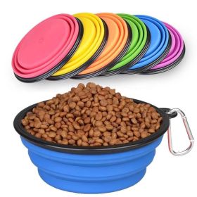 COLLAPSIBLE SILICONE TRAVEL PET BOWL (Primary Colour: blue)